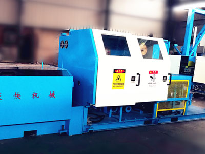 新型拔絲壓扁收盤一體機